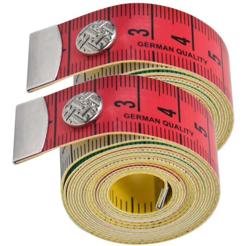 Image of 2 Stück Bandmaß, Maßband Körper, Maaß Ban, Rollmaßband, 150cm 60 zoll