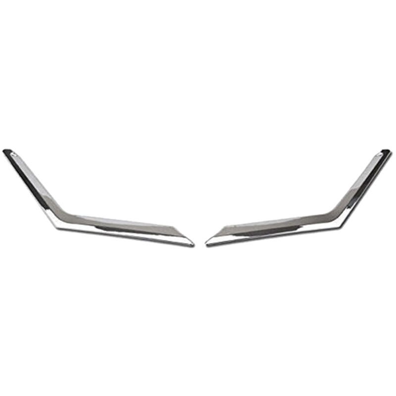 Image of 2 StüCk Chrom Front Mesh KüHler Grill Kopf Licht Abdeckung Trim für Rogue T32 2014 2015 2016