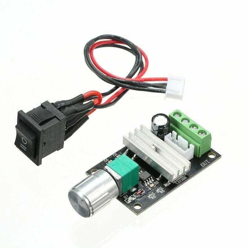 Image of Tonchean - 2 Stück dc 6V 12V 24V 3A PWM-Motordrehzahlregler mit Umkehrschalter