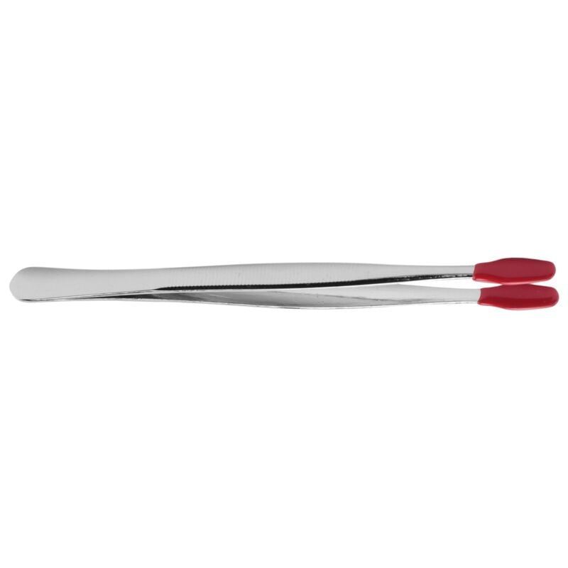 Image of 2 StüCk Gummi Spitze Pinzette PVC Silikon PräZisions Labor Industrielles Hobby Bast Werkzeug Rot
