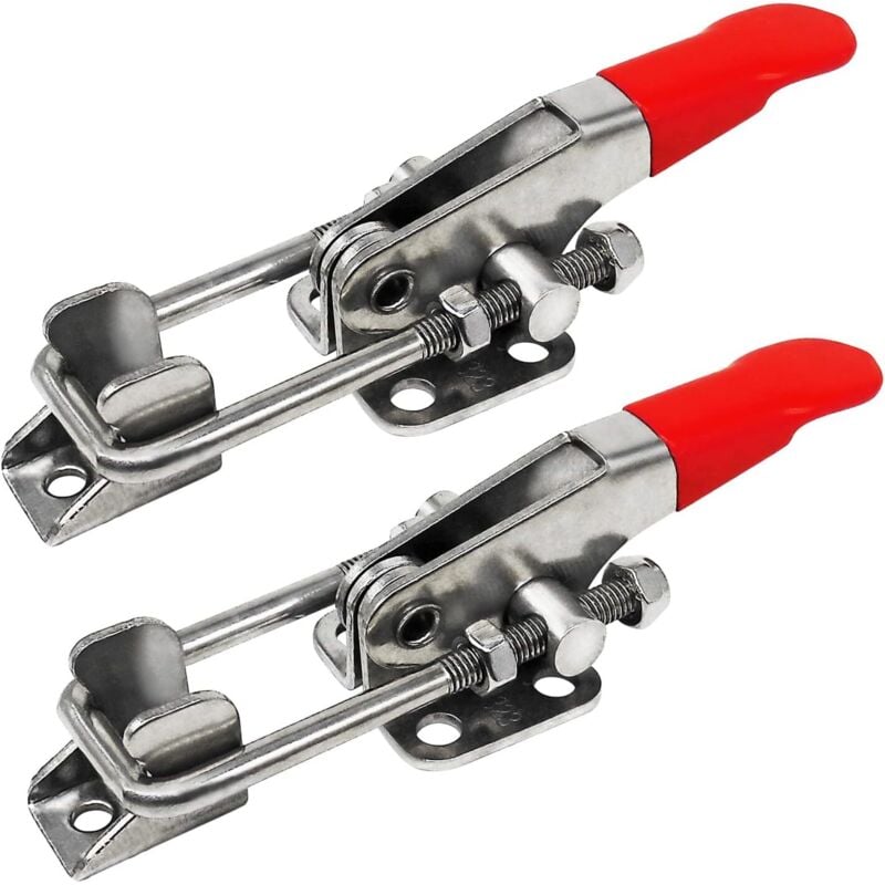 Image of 2 Stück Hochleistungs-Knebelklemme, verstellbarer U-Bolzen aus Edelstahl 304 mit Schnellverschluss