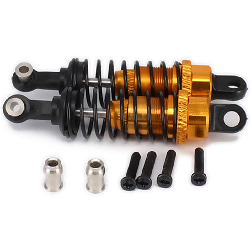 Image of Tlily - 2 Stück Ölverstellbarer 65-mm-Dämpfer für RC-Auto 1/18 A959 A969 A979 K929, Gelb