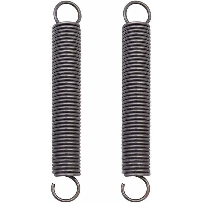 Image of 2 Stück verlängerte Zugfeder aus komprimiertem Stahl mit Doppelhaken – Maße: 2 x 18 x 150 mm mumu