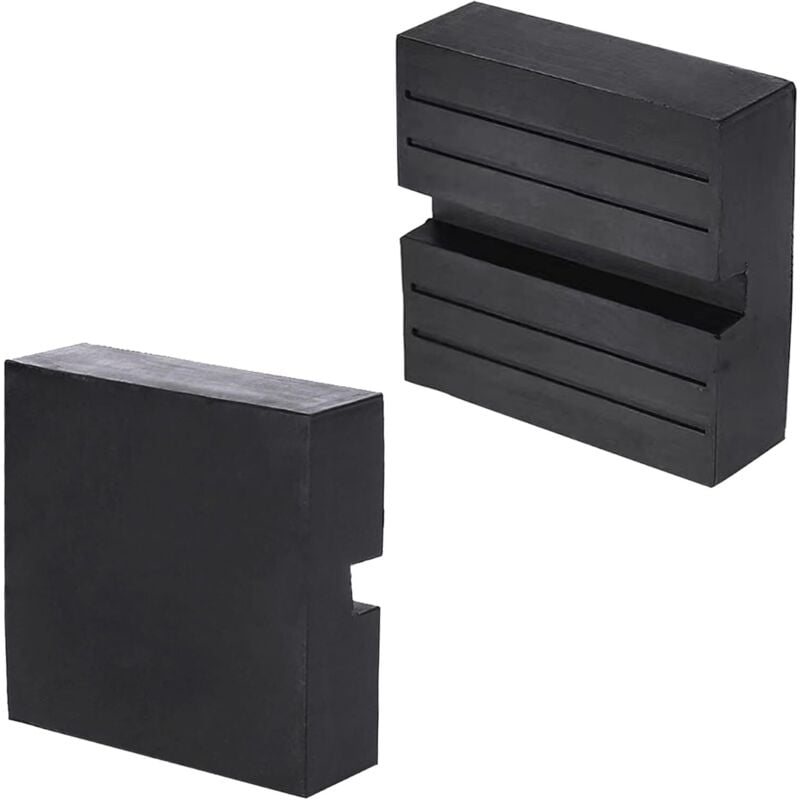 Image of 2 Stück Wagenheber-Gummiauflage, Wagenheber-Gummiauflage, Wagenheber-Zubehör (quadratisch)