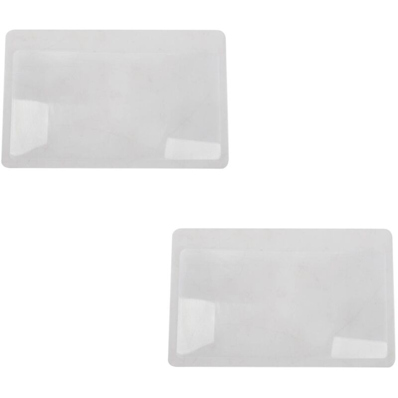 Image of 2 Stücke 3 x Lupe Vergroesserung Lupe Fresnel Tasche Kreditkartenformat Transparente Lupe