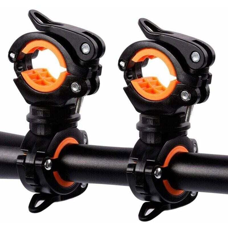 Image of 2 stücke Fahrrad Taschenlampe Lampe Halter Fahrrad Licht Klemme mumu