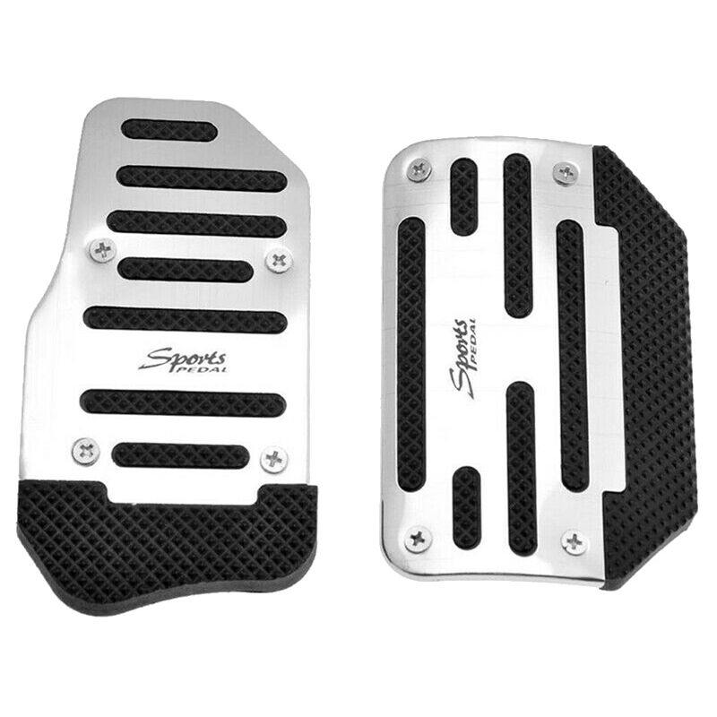 Image of 2 StüCke Gas Pedal und Bremse Abdeckung Fuß Polster Rutschfest für Universal Automatikgetriebe Auto