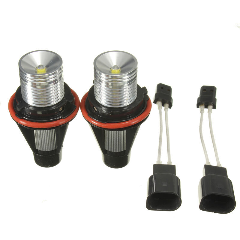 Image of Ymyny - 2 stücke led Angel Eyes Halo-Ring 10W Birne Weiß für bmw E39 E53 E60 E63 E64 E65