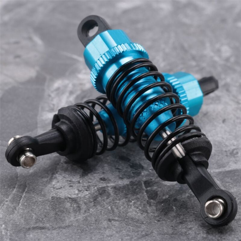 Image of 2 StüCke öL Einstellbare 65Mm StoßDäMpfer DäMpfer für Rc Auto 1/18 A959 A969 A979 K929 , Blau