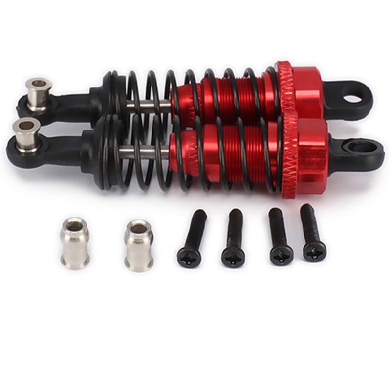 Image of 2 StüCke öL Einstellbare 65Mm StoßDäMpfer DäMpfer für Rc Auto 1/18 A959 A969 A979 K929 , Rot
