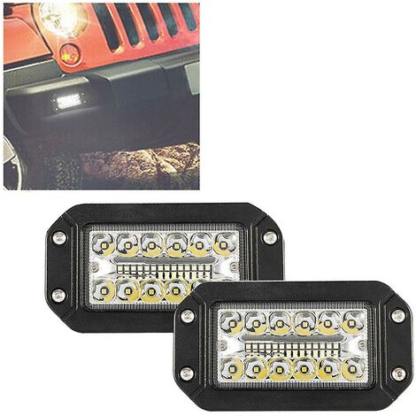 2 Stück 12 V 6 Zoll Unterputz-Arbeitsscheinwerfer 26 LED-Super-Autoscheinwerfer