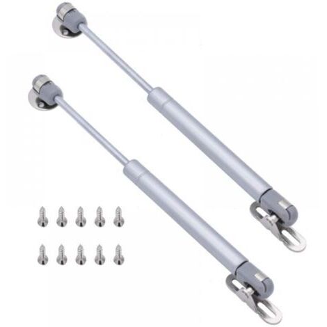 2 Stück 200N Gasdruckfeder, Teleskop-Gaslift Soft Close Dämpfer, Gasfeder Scharniere für Küchenschrank, Türgriff, Spielzeugkisten-Scharnier