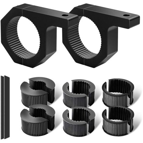 2 Stück 25–50 mm Arbeitsscheinwerferhalterungen, 1,5 Zoll/2 Zoll, Universal-Klemmhalterung für Motorräder, 4x4, ATV, UTV, LKWs, Boote, Dachgepäckträger.