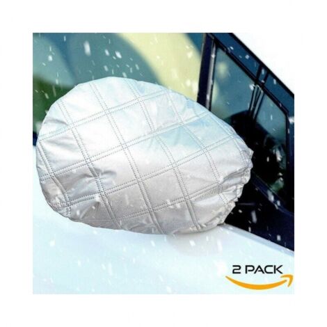2 Stück 33 x 27 cm Auto-Rückspiegel-Abdeckung, Winterschutz, Universalgröße, Anti-Frost, Schnee, Eis, Regen, Sonne