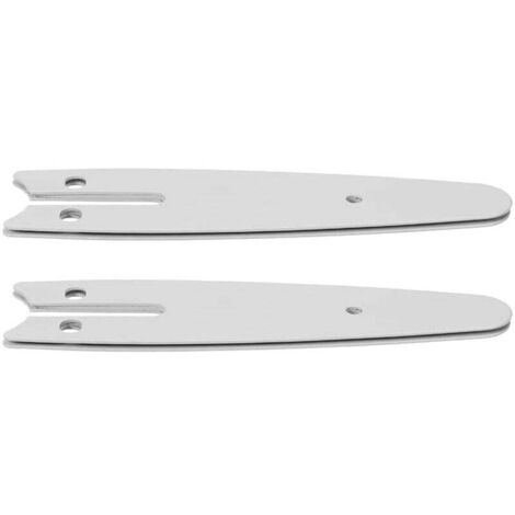 ALOVEZ 2 Stück 4 Zoll Mini-Kettensägen-Führungsplatte, Ersatz-Führungsschiene für 4 Zoll elektrische Kettensägen-Teile, Zubehör