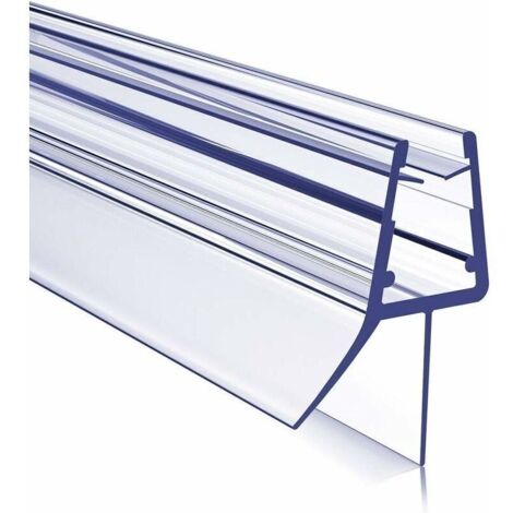 2 Stück 50 cm Duschdichtungen für Duschtüren, PVC-Duschdichtung, wasserdichter Schutz, für 4-6 mm Glas