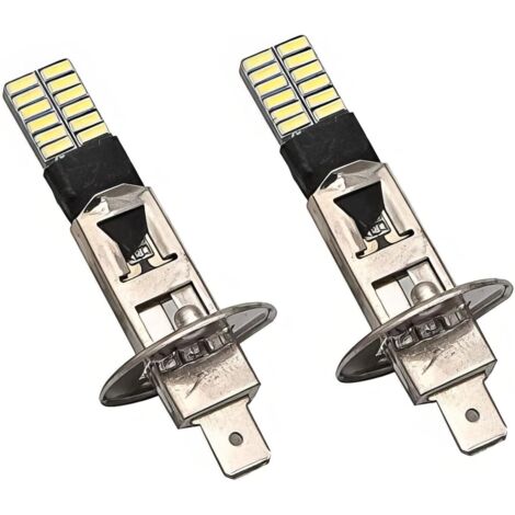 2 Stück 6000 K weißes H1 LED-Nebellicht, Baceyong H1-Scheinwerferbirnen, Fern- und Abblendlicht, SMD-Birnen, Fahrzeuglampe