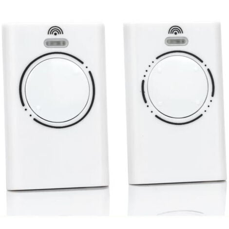 AIPERQ 2 Stück 868 MHz Garagentor-Fernbedienungssender, 2-Kanal-Tor-Fernbedienung, kompatibel mit XT4 868 SLH LR, XT4 868 SLH, XT2 868 SLH LR, XT2 868 SLH (Weiß)