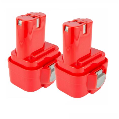 2 Stück 9,6 V 4,8 Ah Ni-MH Ersatz für Makita 9120 9122 9134 9135 9135A 9100A 9101A 9102 6261D 6207D PA09 9100 192019-4 192596-6 19263 8-6 193099-3 193156-7