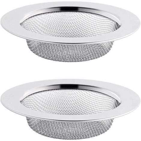 2 Stück Abflusssieb aus Edelstahl, 11,3 cm, Abflusssieb, Abflusssieb, Abflusssieb für die Küchenspüle