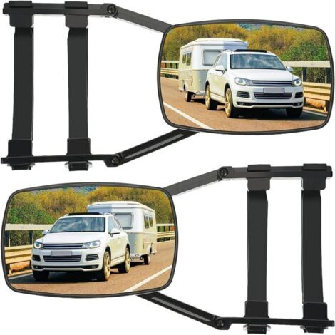 2 Stück Anhänger-Rückspiegel, Auto-Anhängerkupplungsspiegel, verstellbarer Verlängerungs-Rückspiegel für Auto, Wohnmobil, Wohnwagen, Reisemobil