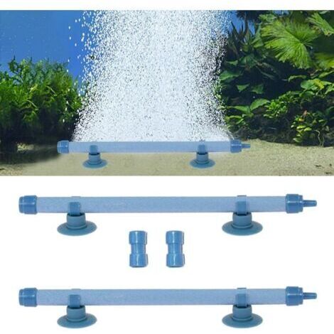 2 Stück Aquarium-Ausströmersteine, Ausströmersteine für Aquarienpumpen und Hydrokultur, 18 cm, Blau