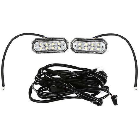 2 Stück Auto-LED-Fußlicht, Umgebungslicht, dekoratives Licht, spezielle Lampe, weiß für Y