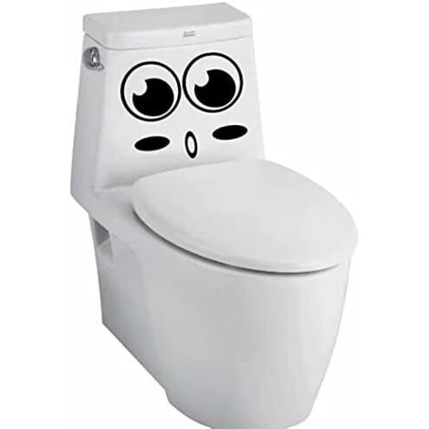 2 Stück Autocollant Smiley, Aufkleber Wandbild DrLe pour WC, Salle de