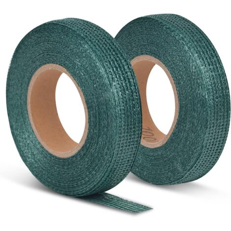 2 Stück Baumbefestigung Bindeband 3cmx50m Rolle Baumbinder Pflanzenband Polyethylen Baumschnur Pflanzenbinder für Garten (3cmx50m)