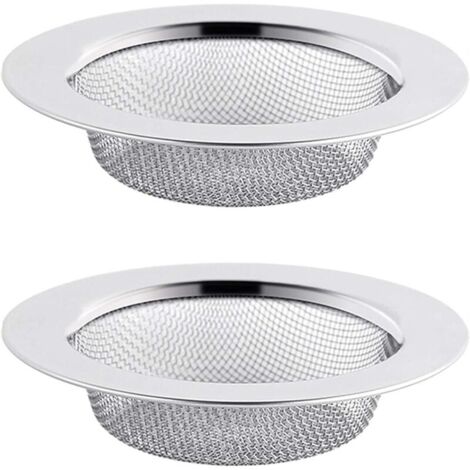 2 Stück Edelstahl-Abflusssieb, 11,5 cm Abflussfilter, Abflusssieb, Abflusssieb, Küchenabflusssieb