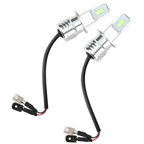 2 Stück H3 LED-Nebelscheinwerfer-Umrüstsatz Super Blue Drl Lampe 8000 K 110 W