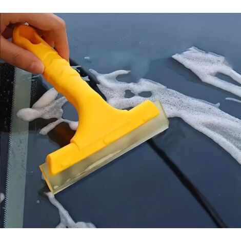 2 Stück Kuhstreifen-Schneeschaufel zur Schneeräumung für Autoscheiben und Autofenster