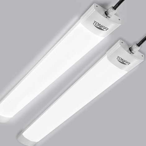 TONFFI 1 Stück LED Feuchtraumleuchte 60CM 18W 1800LM, LED Röhre 5000K Wasserfest Flimmerfrei IP65 Garage Keller Werkstatt Büro