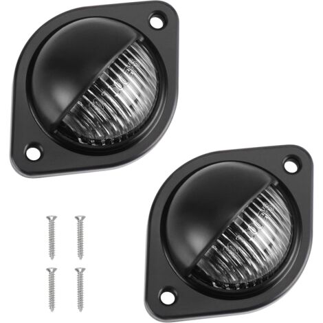 (2 Stück) LED-Kennzeichenbeleuchtung 4W 3 SMD LED Wasserdicht Rücklicht L