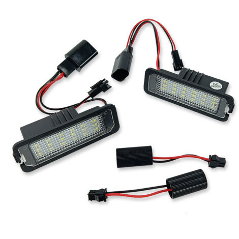 2 Stück LED-Kennzeichenbeleuchtung, passend für Volkswagen Golf