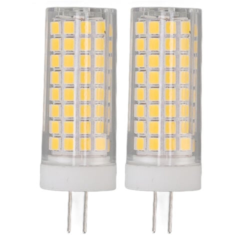 PRENFLE 2 Stück LED-Mais-Glühbirne, Keramik, 102 LEDs, G4-Sockel, 10 W, dimmbar, Halogen-quivalent, 100 W, AC 100–120 V, natürliches Licht