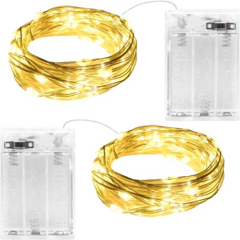 Matches21 HOME & HOBBY Mini Draht Lichterketten 40 LED