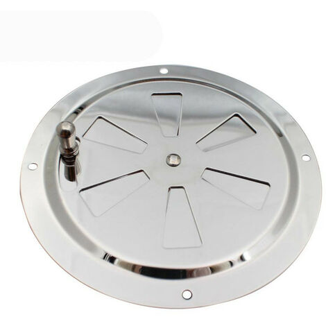 2 Stück Lüftungsrosette Lüftungsblech Kiemenlüfter Edelstahl 125mm