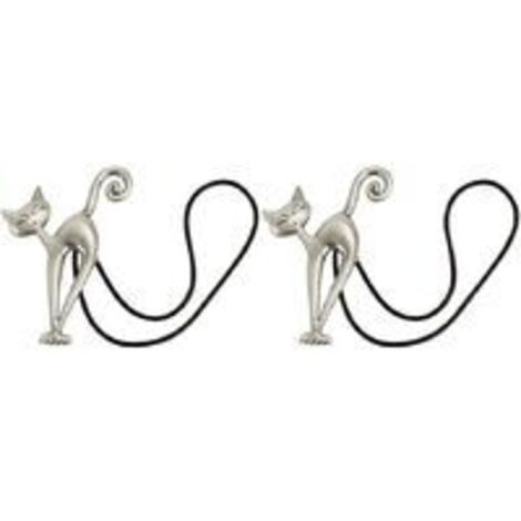 2 Stück magnetische Vorhang-Raffhalter, magnetischer Vorhang-Raffhalter, schöne Vorhang-Schnalle, Katzenmuster, Vorhang-Clip, Vorhang-Zubehör für Zuhause, Wohnzimmer, Schlafzimmer, Büro
