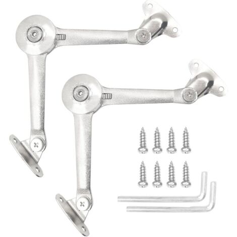 2 Stück Möbel-Kompass-Deckelscharniere, 40 lbs verstellbare Hubkraft, Zinklegierung, Stützscharniere für Schranktüren