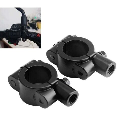 2 Stück Motorrad-Lenkerspiegelhalterungen, Spiegelbefestigungsklemmen φ22mm