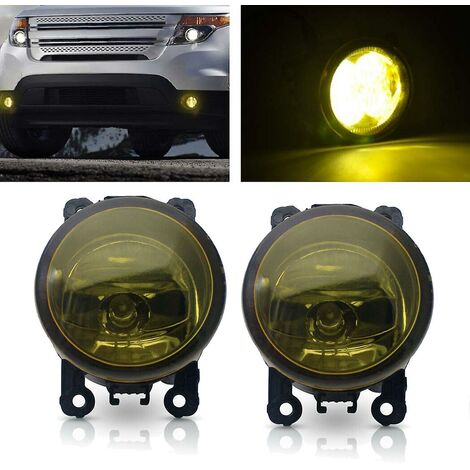 2 Stück Nebelscheinwerferlampe, gelbe Linse, Auto-Frontstoßstange, Nebelscheinwerfer, Ersatz, H11-Birne, F4 für Focus