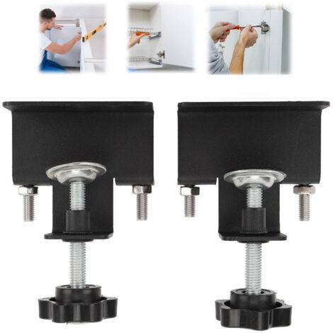 2 Stück Präzisions-Klemmschubladen für Türen und Paneele aus ABS-Stahl, einfach und präzise für DIY/professionelle Schränke und Tische.