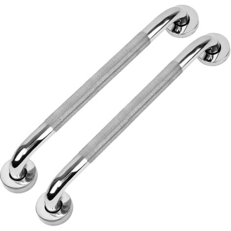 2 Stück Rutsch freier Haltegriff, 40CM Haltegriff Dusche aus Edelstahl Sicherheitsgriffe, Wandmontage Wannengriff für Badewanne, WC, Badezimmer, Küche, Treppen