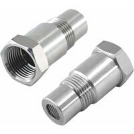 2 Stück Sauerstoff-Extender-Sensor-Verlängerungsabstandshalter für Auto-Motorabgassysteme M18 x 1,5, 45 mm Lambdasonde