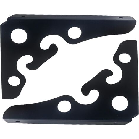 2 Stück schwarze Regalhalterung, rustikale Wandregalhalterung, dreieckige Wandregalhalterung, Regalhalterung, schwimmende Regalhalterung, für Küche, Wohnzimmer (Größe: 15 x 15 cm/5,9 x 5,9 Zoll)