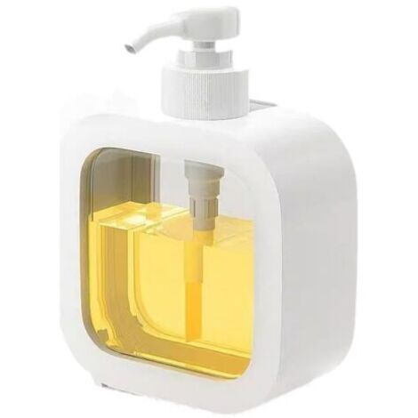 2 Stück Seifenspender, leere Pumpspender 300ml, Spülmittelspender, Shampoo- und Duschgelspender für Bad, Küche