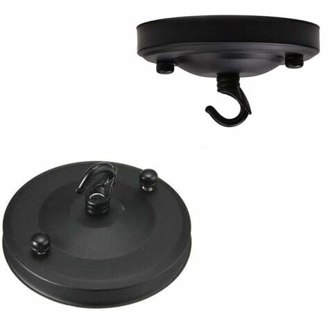 LABLANC 2 Stück Vintage-Kronleuchter-Deckenhaken, Vintage-Eisen-Deckenhaken in Rosenform, Tellerhalter, Kronleuchter, Dach, Saugnapf, Chassis, Licht, passendes Zubehör, DIY-Ideen