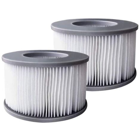 2 Stück Whirlpoolfilter für MSpa aufblasbare Pools, Filterkartuschenpumpe, verbesserte Version für MSPA und alle aktuellen Whirlpools