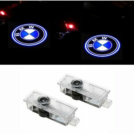 2 Stück Willkommenslicht ist geeignet für BMW Bmw  Auto-Logo-Projektionslicht, LED-Atmosphärenbeleuchtung, modifiziertes  Türlicht (Stil 1).